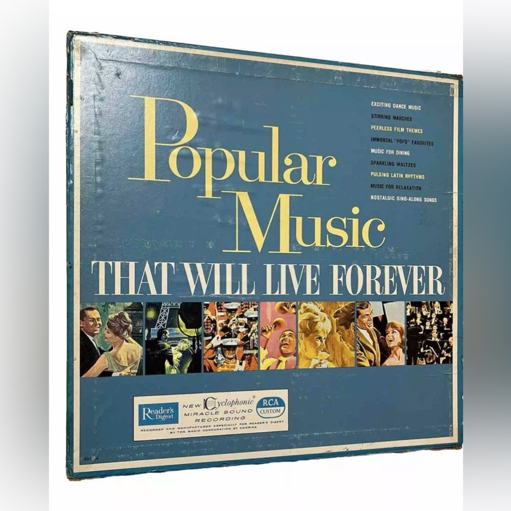 10 LP Vinyl Box Set: "Popular Music that Will Live Forever" Reader Digest (1961)